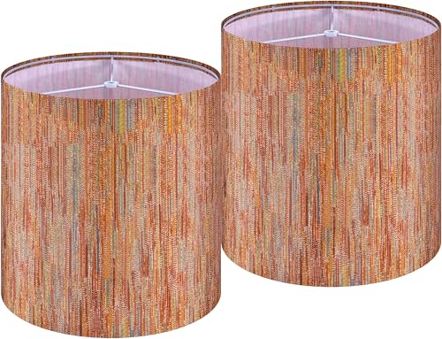 Small Multi Stripe Lamp Shades for Table Lamps Set of 2 (2 Count)