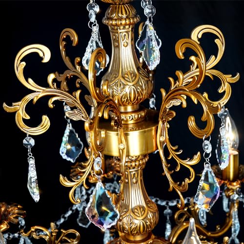 Crystal Chandelier Antique Gold Chandelier Lighting