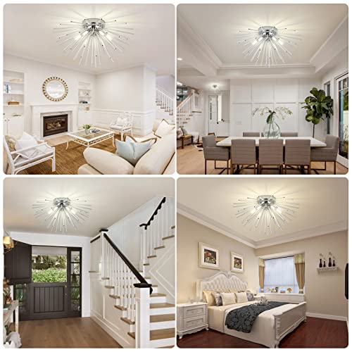 Sputnik Flush Mount Ceiling Light Fixture