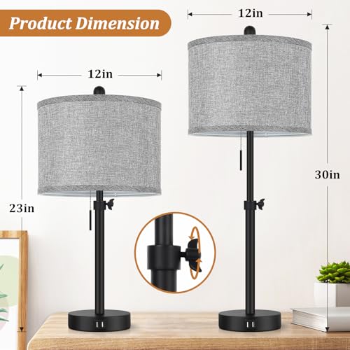 Table Lamps for Bedroom Set of 2 (2 Count)