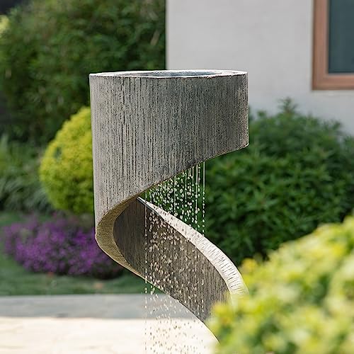 Outdoor Water Fountain with LED Light