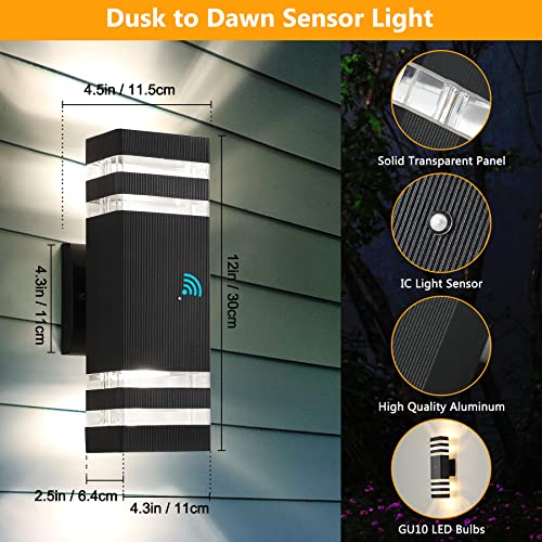 Dusk to Dawn Outdoor Light Fixture Exterior Lights (2 Count)