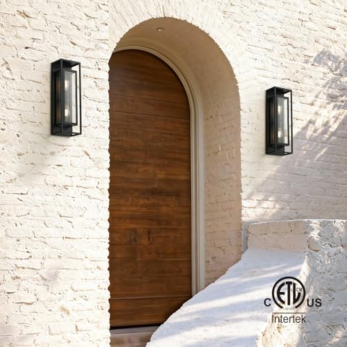 24" Modern Outdoor Porch Wall Light (2 Count)