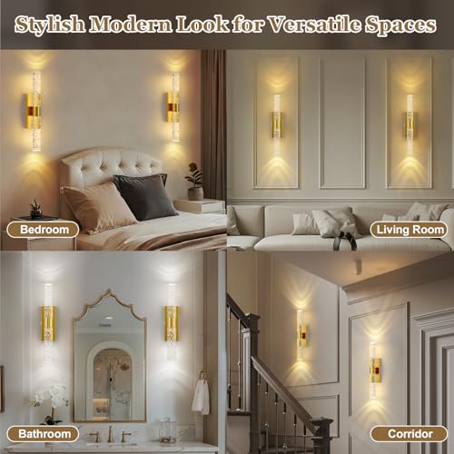 15 Inch Battery Operated Wall Sconces Set of two with 5000mAh Battery (2 Count)