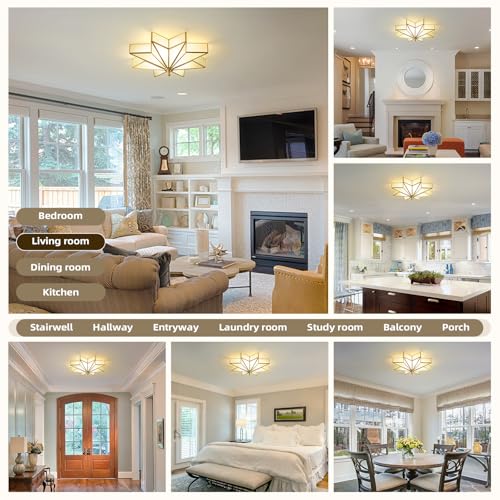 Star Brass Vintage Ceiling Light
