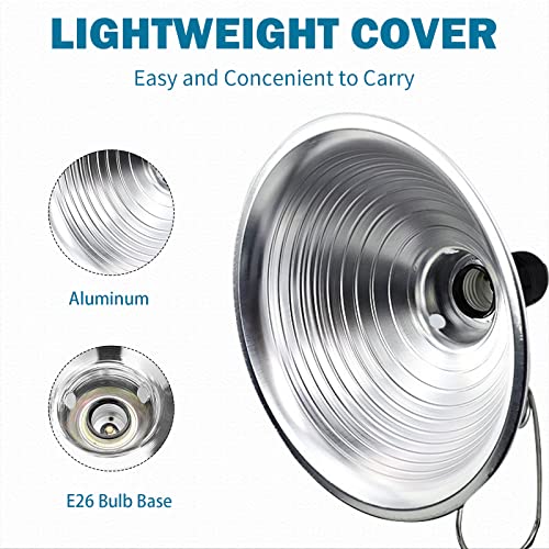 18 2 6 FT Clamp Lamp Light with Detachable 8.5 Inch Aluminum Reflector (2 Count)