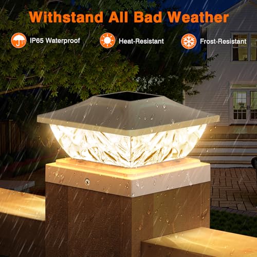 12 Pack Solar Post Cap Lights (12 Count)