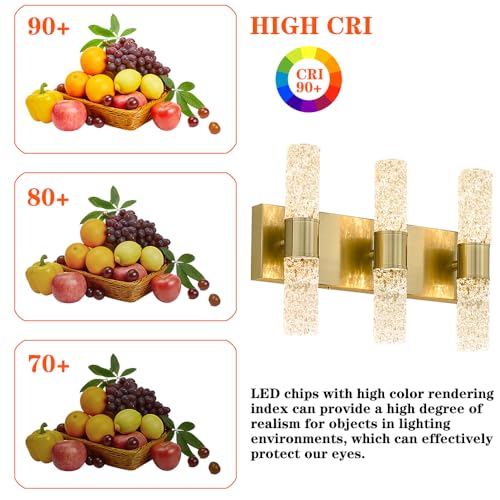 Gold Bathroom Light Fixture
