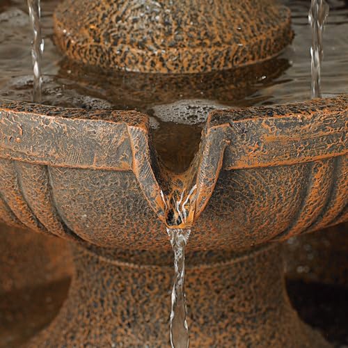 Ravenna 43" Large Italian Garden Tiered Outdoor Fountain