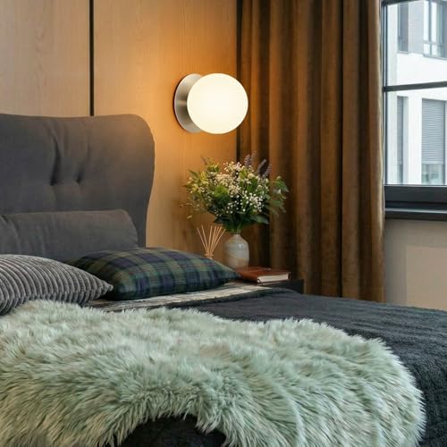 1 Pack Brushed Nickel Wall Sconce