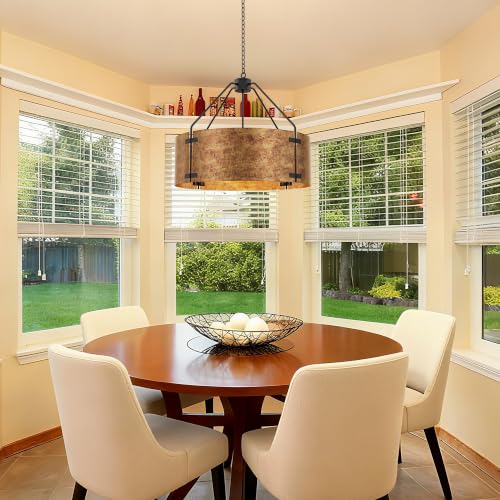 Farmhouse Drum Chandelier