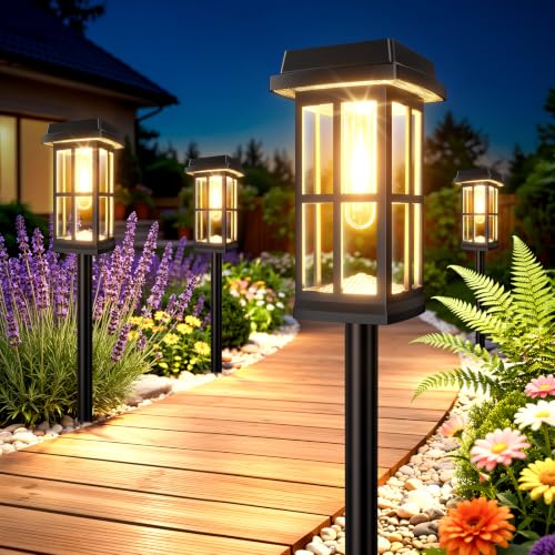 8 Pack Solar Pathway Lights Outdoor (8 Count)