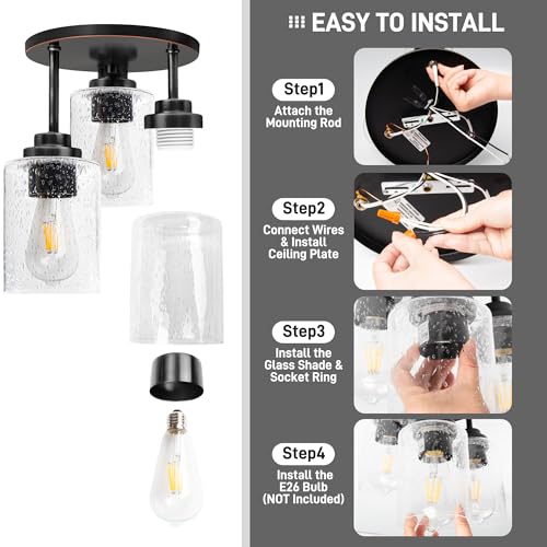 Semi Flush Mount Ceiling Light