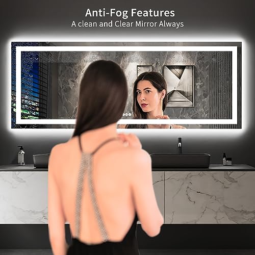 96"X36" LED Bathroom Mirror with Lights