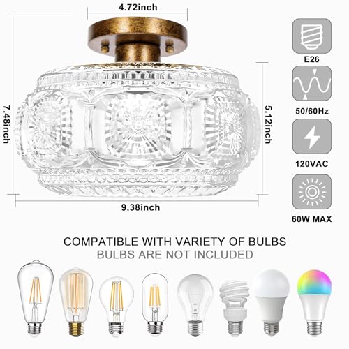 Semi Flush Mount Ceiling Light