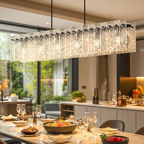Modern Black Rectangle Chandelier