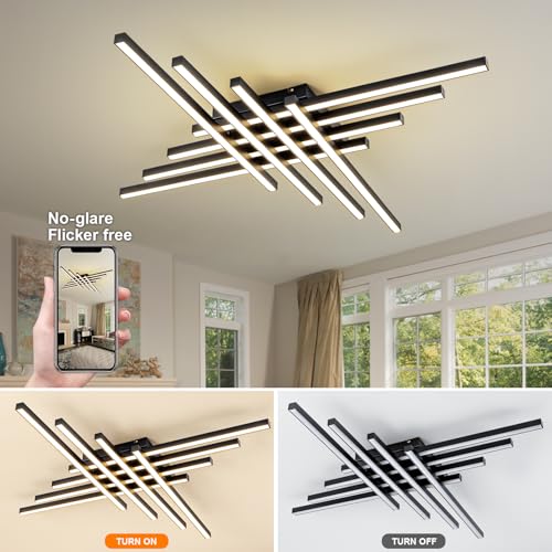 45.7" Modern Ceiling Light with Remote