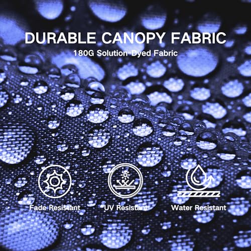 10ft 3 Tier Patio Umbrella with Solar Lights