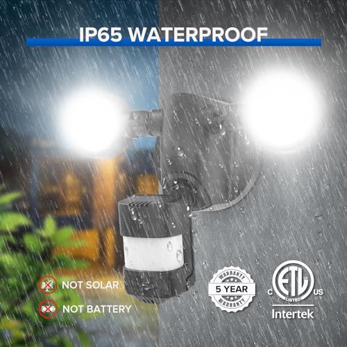 25W 3000LM Motion Sensor Outdoor Security Lights