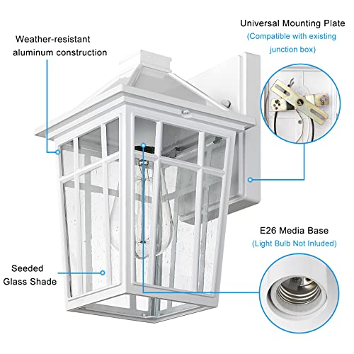 Outdoor Sconce Lights Wall Light Fixtures (2 Count)