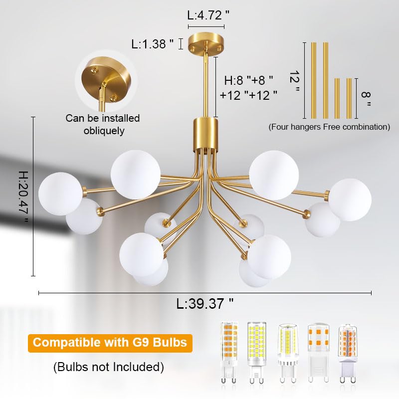 Gold Modern Chandelier 12