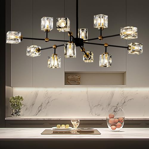 Crystal Sputnik Chandelier with 12