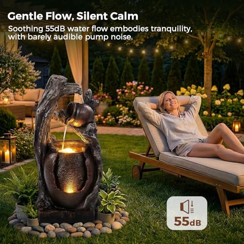 32" H Outdoor Water Fountain