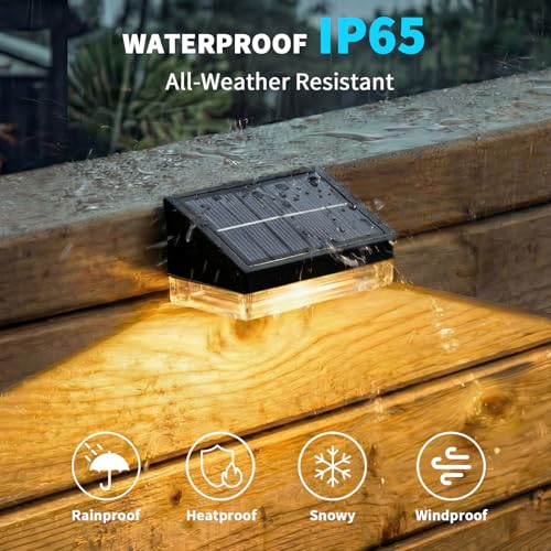 Solar Fence Lights 8 Pack (8 Count)