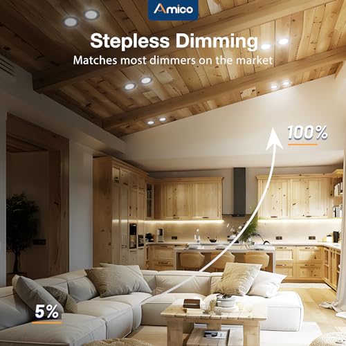 12 Pack 6 Inch LED Recessed Lighting (12 Count)