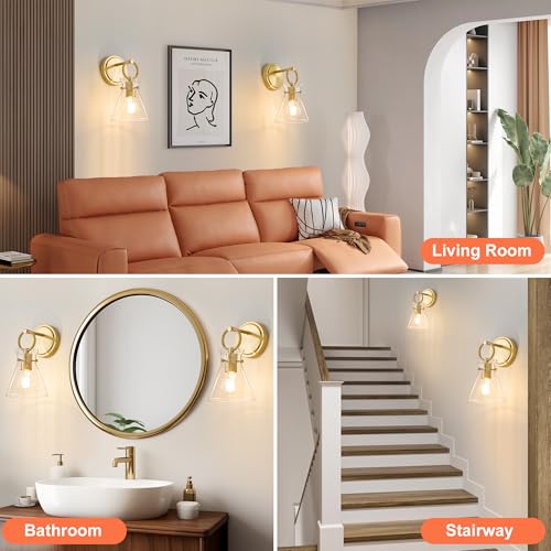 Gold Wall Sconce 1