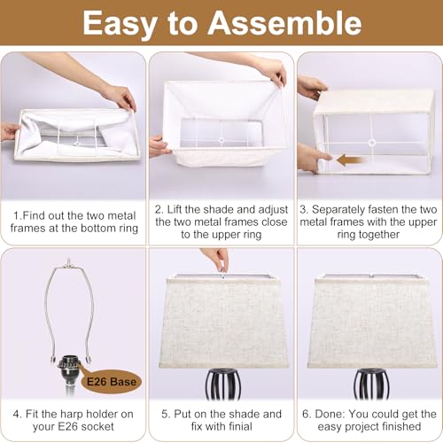 Rectangle Lamp Shades Set of 2 (2 Count)