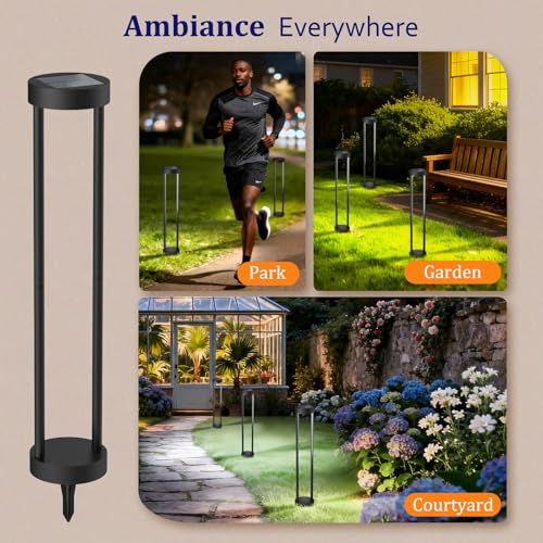 24" Solar Bollard Lights (4 Count)