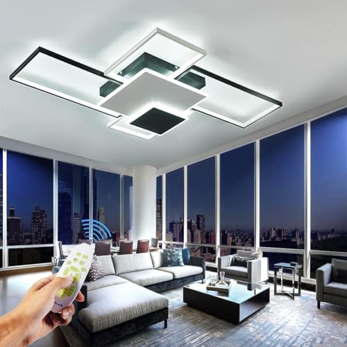 43.3in Modern LED Flush Mount Ceiling Light