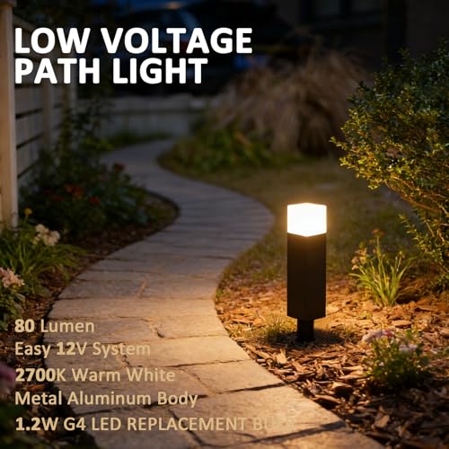 G4 LED Low Voltage Bollard Path Lights (6PK)