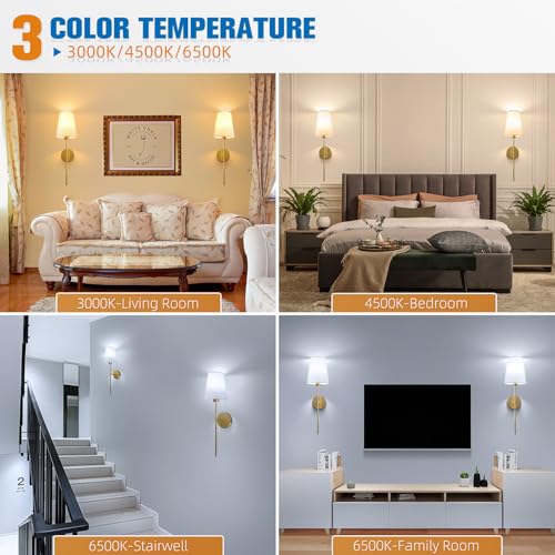 25.4 inch Battery Operated Wall Sconce Set of 2 (2 Count)