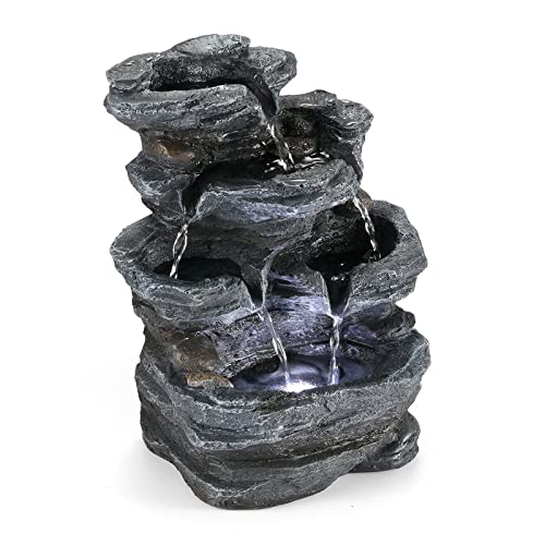 Indoor Water Fountain Tabletop Fountain Stacked Rock w