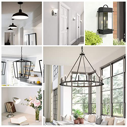 Dimmable E12 Candelabra LED Bulbs 60W Equivalent 6W 600lm (12 Count)