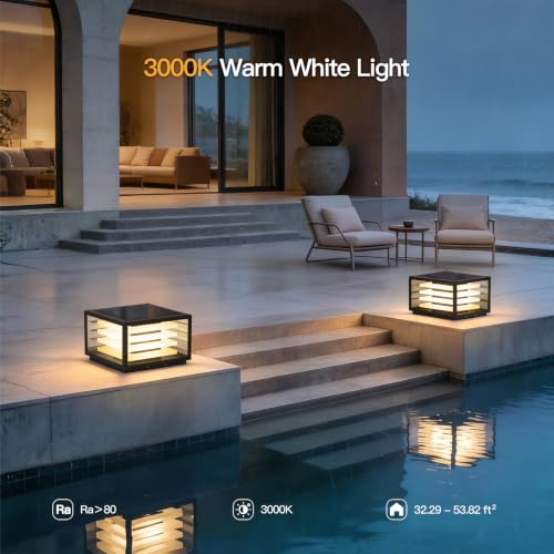 11.8'' Solar Post Lights Outdoor