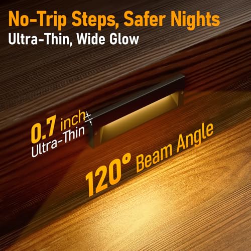 3 Pack 10.6 Inch 5CCT Low Voltage LED Step Lights (3 Count)