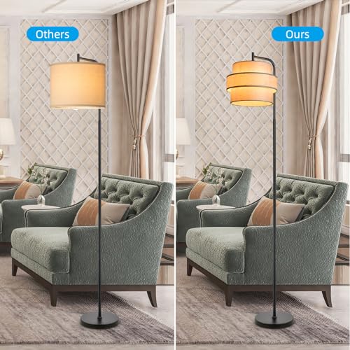 3 tier Drum Lamp Shade for Pendant Lighting Floor Lamps Replacement Shade