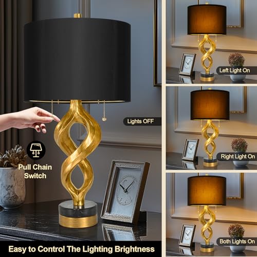 Scenkoy 26” Table Lamp Set of 2 for Bedroom Living Room (2 Count)