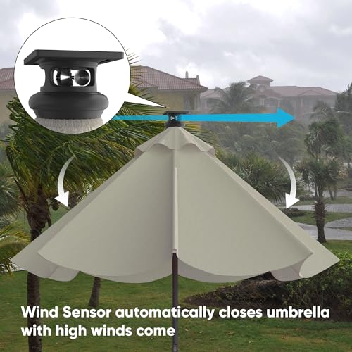 Height 2 Series Motorized Patio Umbrella