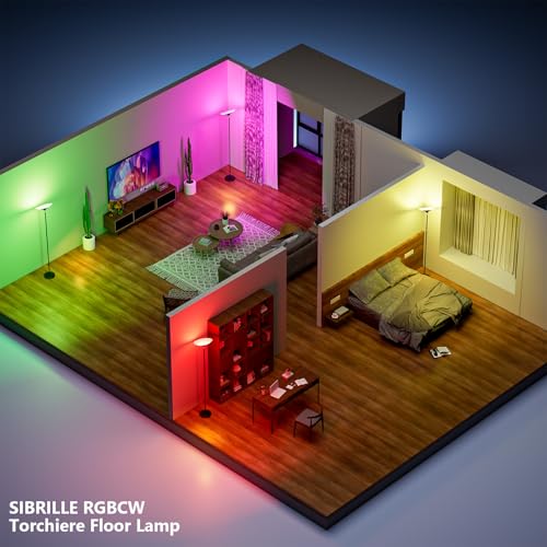 RGB Torchiere Floor Lamp