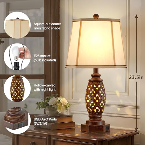 Bedside Lamps Set of 2 (2 Count)
