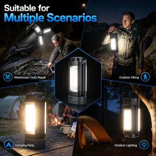 12000mAh Rechargeable Camping Light with Stand 73.2''