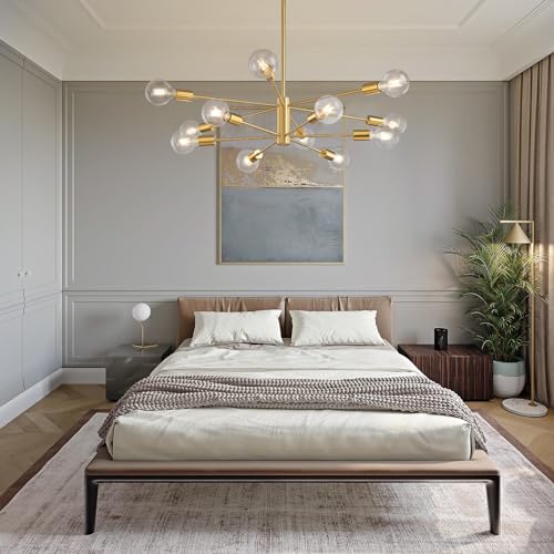 Modern Sputnik Chandelier Ceiling Light Fixture 12