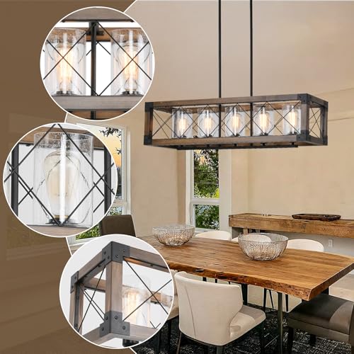 35" Farmhouse Chandelier