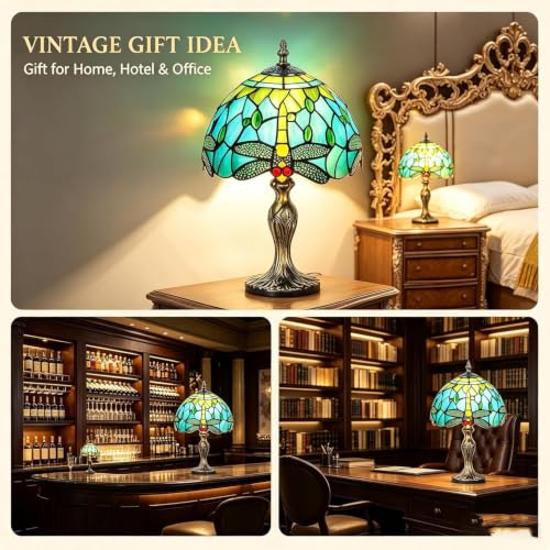 8'' Stained Glass Table Lamp