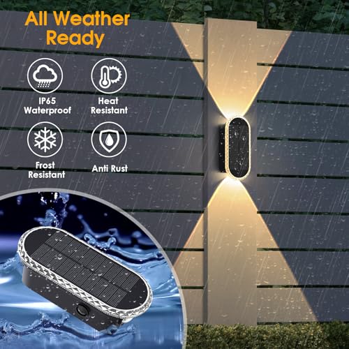 8PK Solar Fence Lights