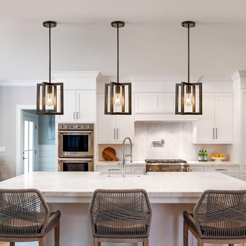 Small Modern Farmhouse Black Pendant Lights Kitchen Island